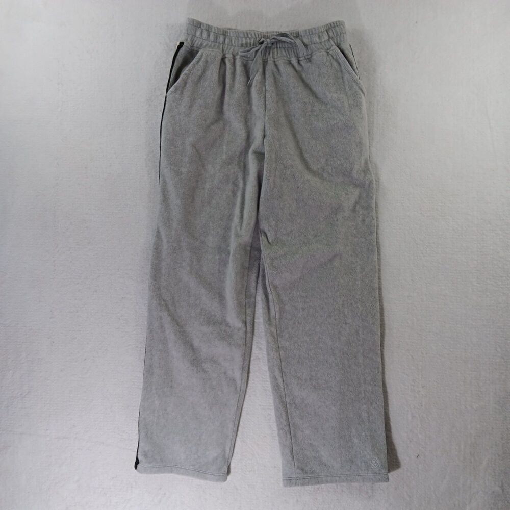 Cuddl Duds Lounge Pants Women's Size Small Gray Striped Sides